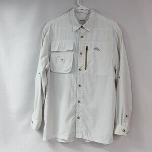 Natural Gear Men’s Fishing/Outdoor White Button Up‎ Size M